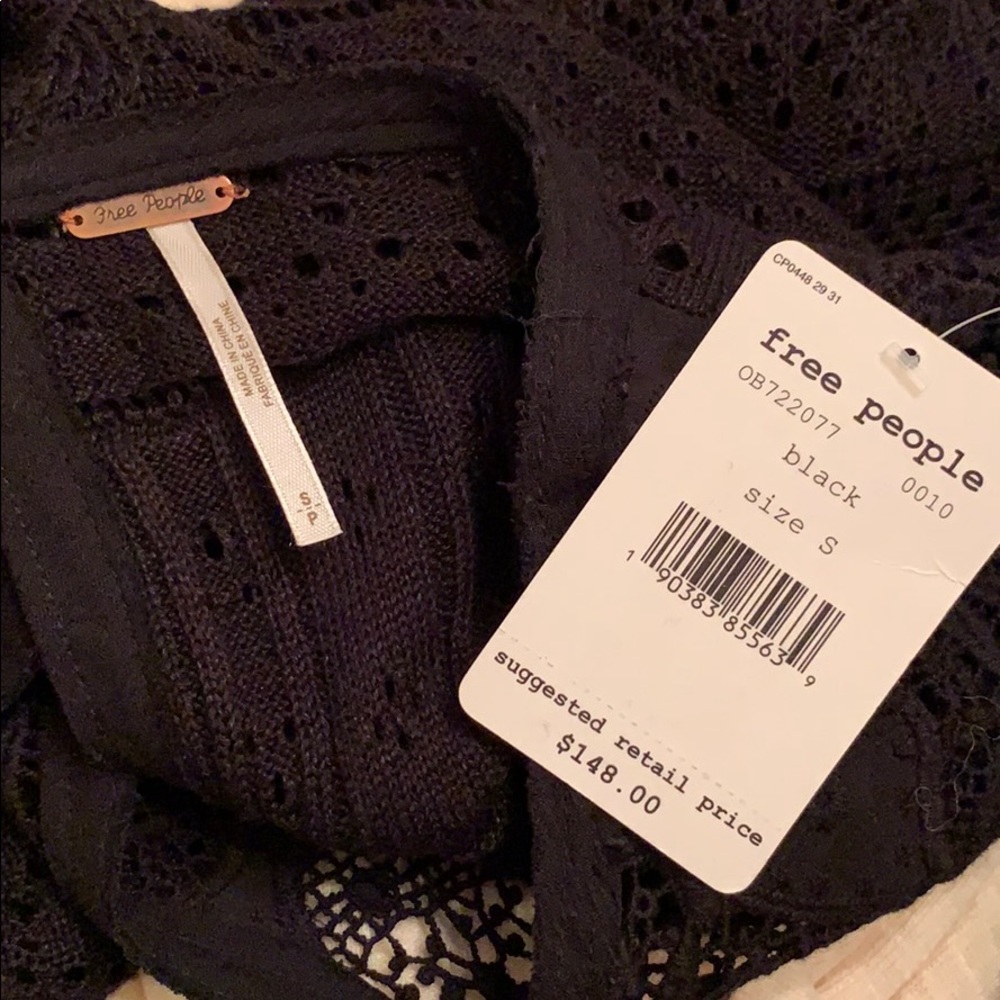 NWT Free People Once Upon a Time Lace Sweater S - Picture 6 of 8
